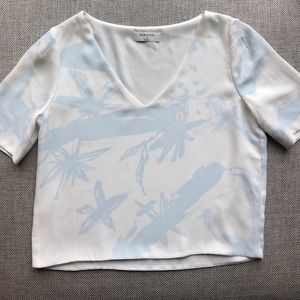 Aritzia Babaton Floral Randy Blouse